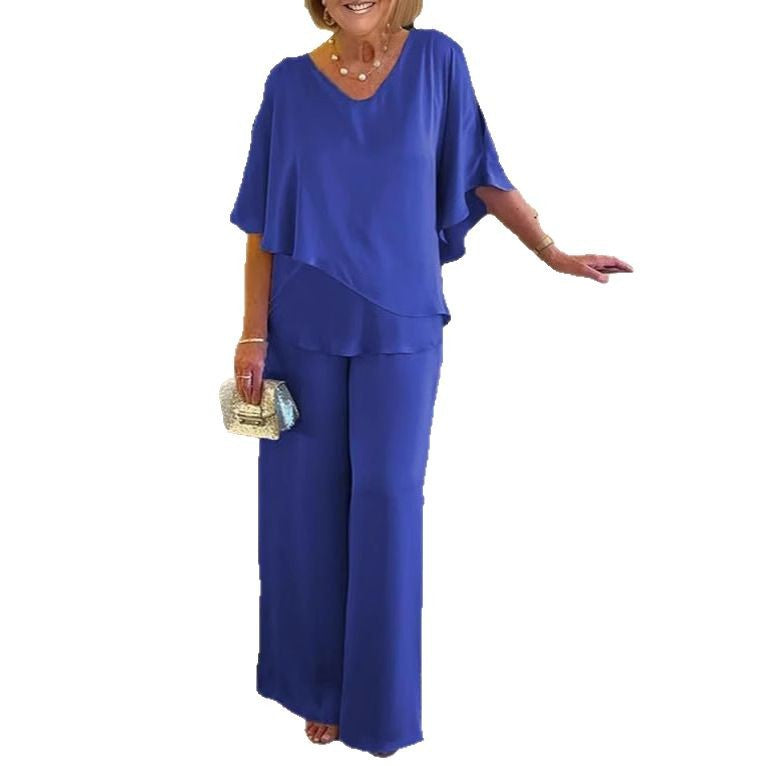 Damen Jumpsuit mit elegantem Layering und großzügigem Schnitt Drune