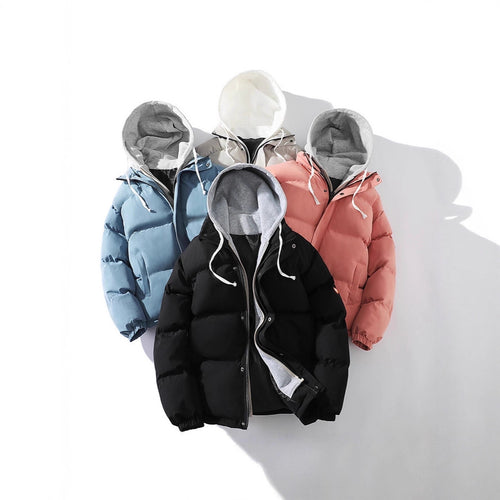 Herren Gepolsterte Steppjacke mit integriertem Kapuzen-Layer und windabweisender Außenlage Drune