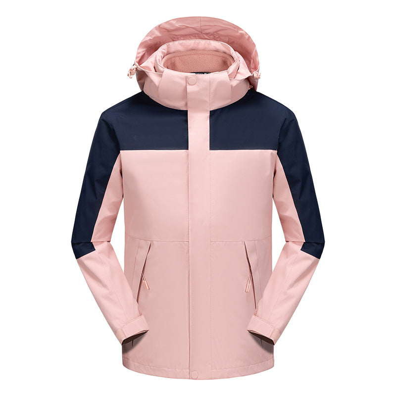 Herren Wasserabweisende Softshell-Jacke mit verstellbarer Kapuze und verdeckten Reißverschlusstaschen Drune
