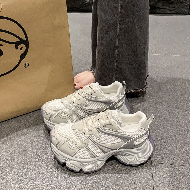 Damen Komfortable Lauf Sneakers mit atmungsaktivem mesh-Obermaterial und dämpfender Sohle Drune