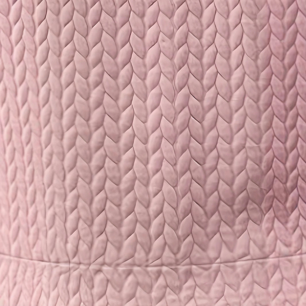 Damen bequemer Sweatshirt mit strukturiertem Obermaterial und Puffärmeln Drune