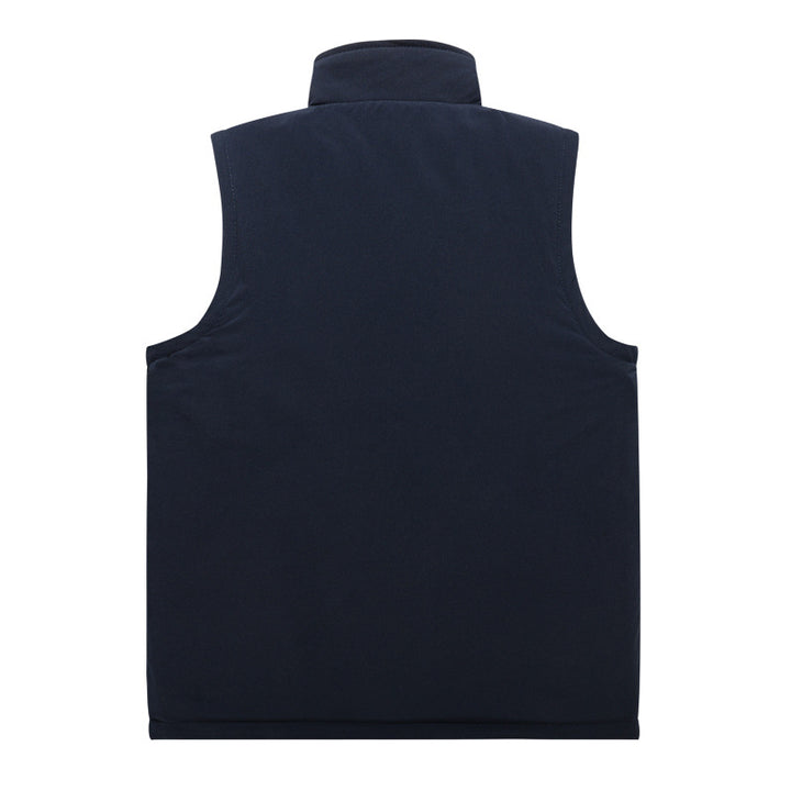 Herren Winddichte Softshell-Weste mit hochflorigem Fleece-Innenfutter, Stehkragen und verdeckten Eingrifftaschen Drune