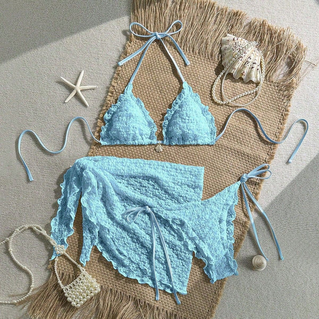 Damen Bikiniset mit Rüschen Drune