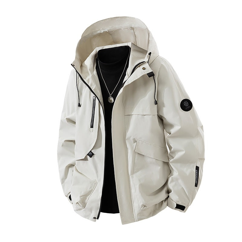 Herren Hochwertige Funktionsjacke mit Kapuze Drune