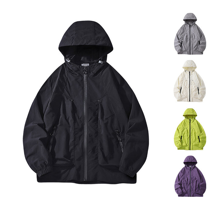 Herren Atmungsaktive Kapuzenjacke Drune
