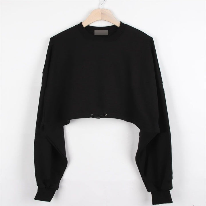 Damen modisches Freizeit-Set mit cropped Oberteil und Rock Drune