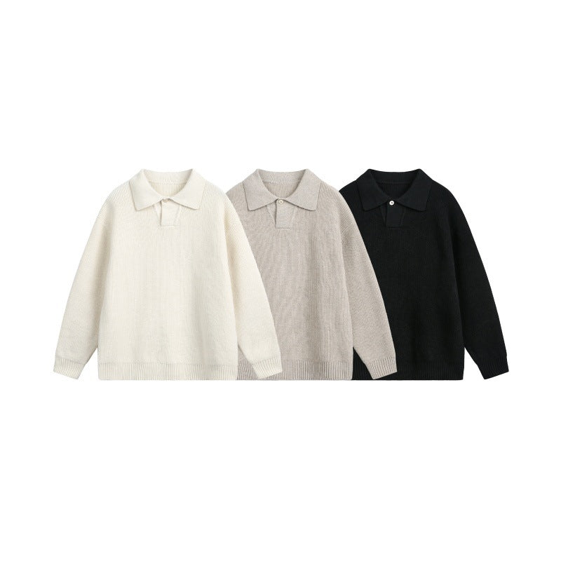 Damen Grobstrick-Polo mit Kentkragen und Oversize-Silhouette Drune