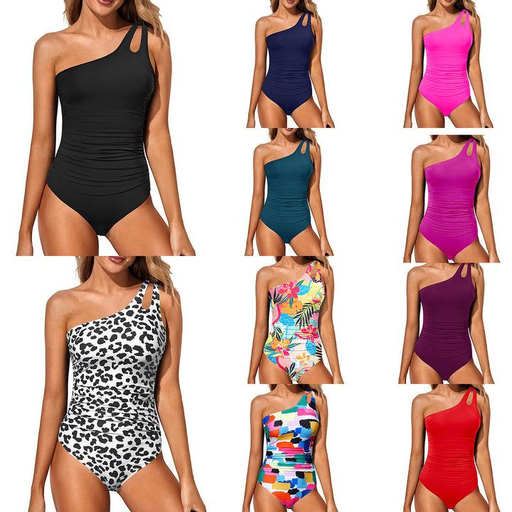 Damen Einseitiger Badeanzug mit modischem Cut-Out Drune