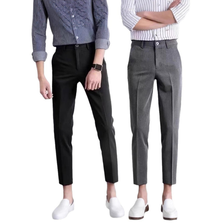 Herren Elegante Slim Fit Chino-Hose Drune