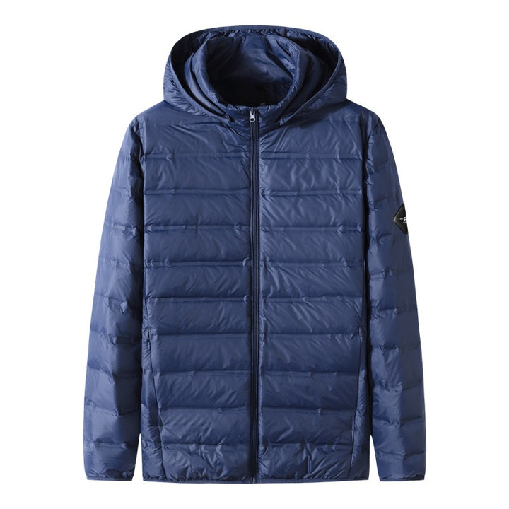 Herren Ultraleichte gesteppte Thermojacke mit Kapuze Drune
