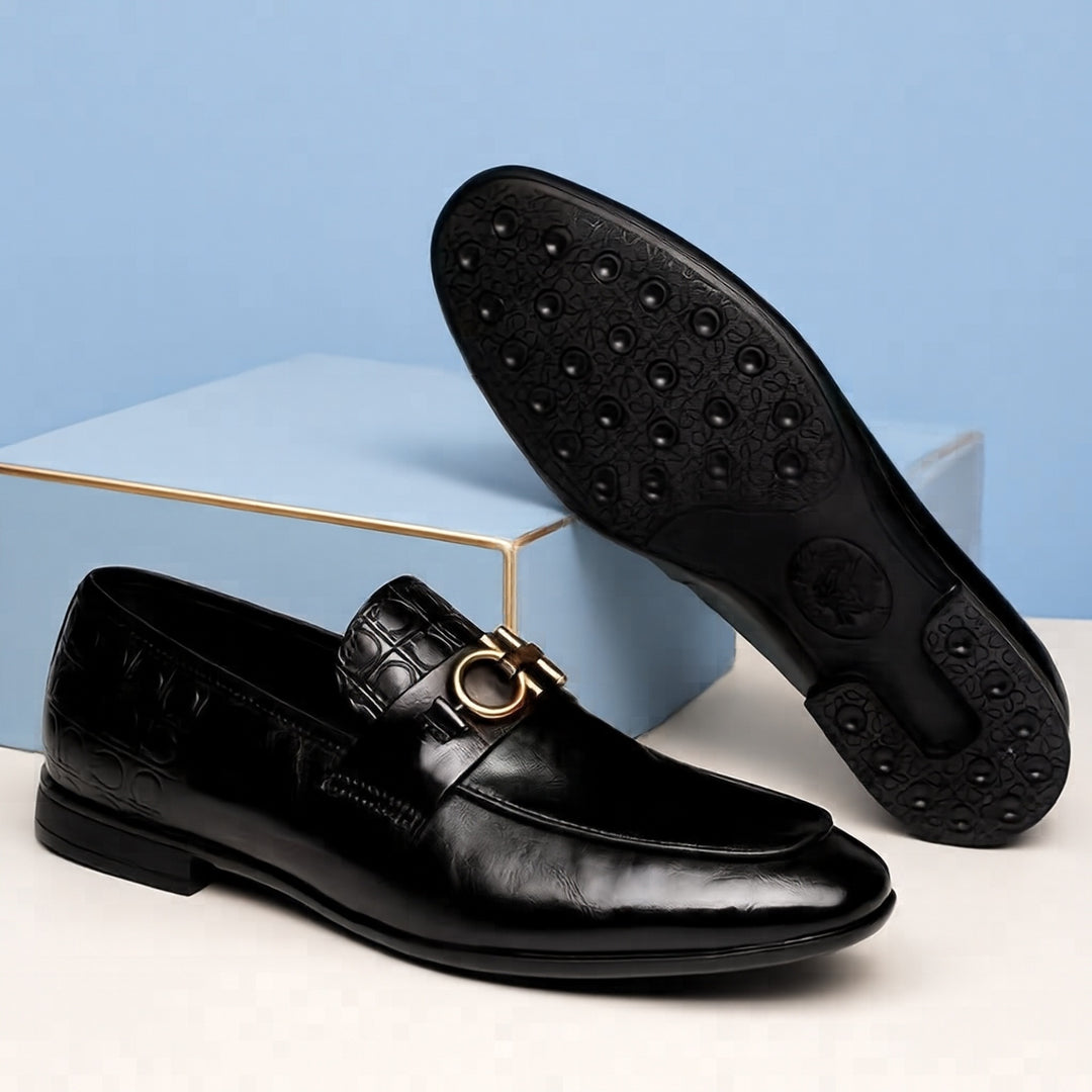 Herren Elegante Premium Leder Mokassins Drune