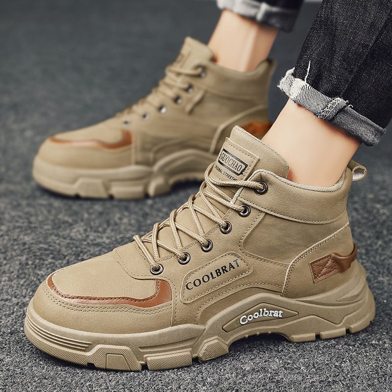 Damen robuste Schnürstiefel mit gepolsterter Innensohle Drune