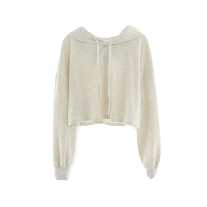 Damen lässiger cropped Kapuzenpullover Drune 1772505824