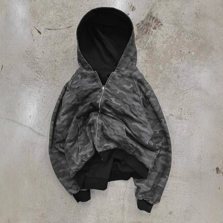 Damen Kapuzenjacke im modernen Camouflage-Design Drune