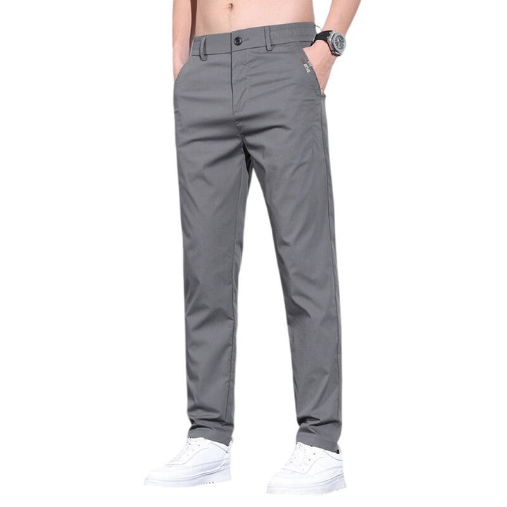 Herren modische Chino-Hose mit elastischem Bund und praktischen Seitentaschen Drune