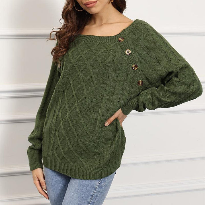 Drune | Zopfmuster Pullover mit Strukturmuster