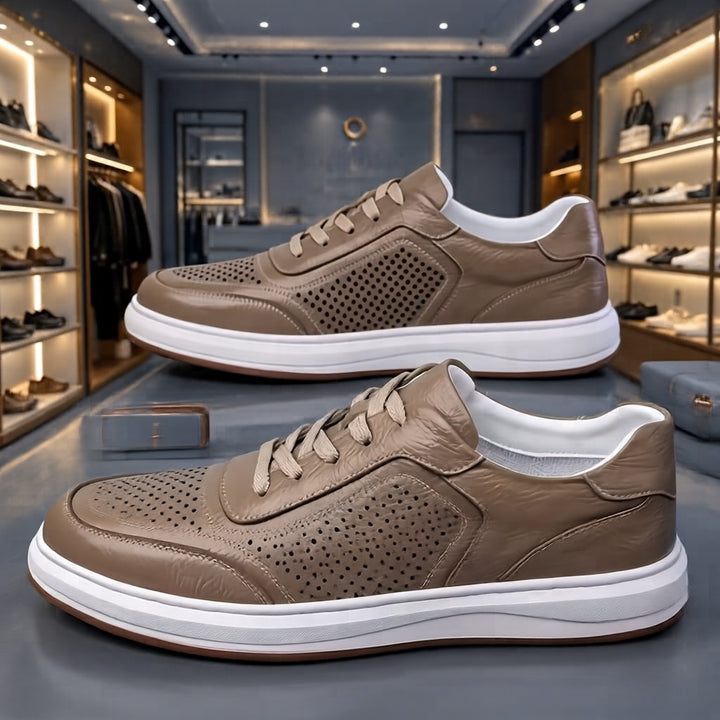 Herren Elegante und bequeme Leder Sneakers Drune