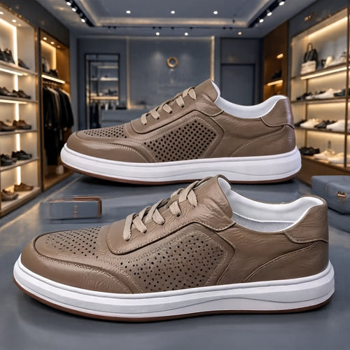 Herren Elegante und bequeme Leder Sneakers Drune