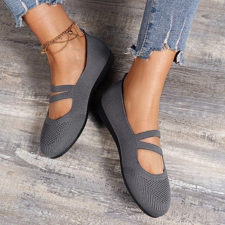 Atmungsaktive Mesh flache Schuhe Drune