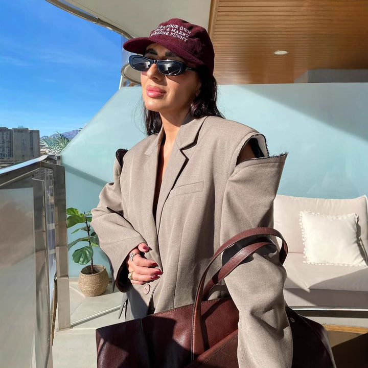 Damen Oversized Blazer mit strukturierten Ärmelpartien Drune