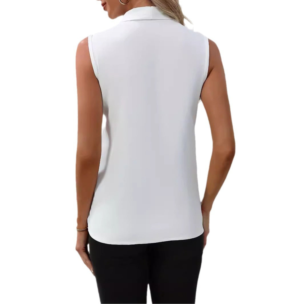 Frauen elegante plissierte Bluse Drune
