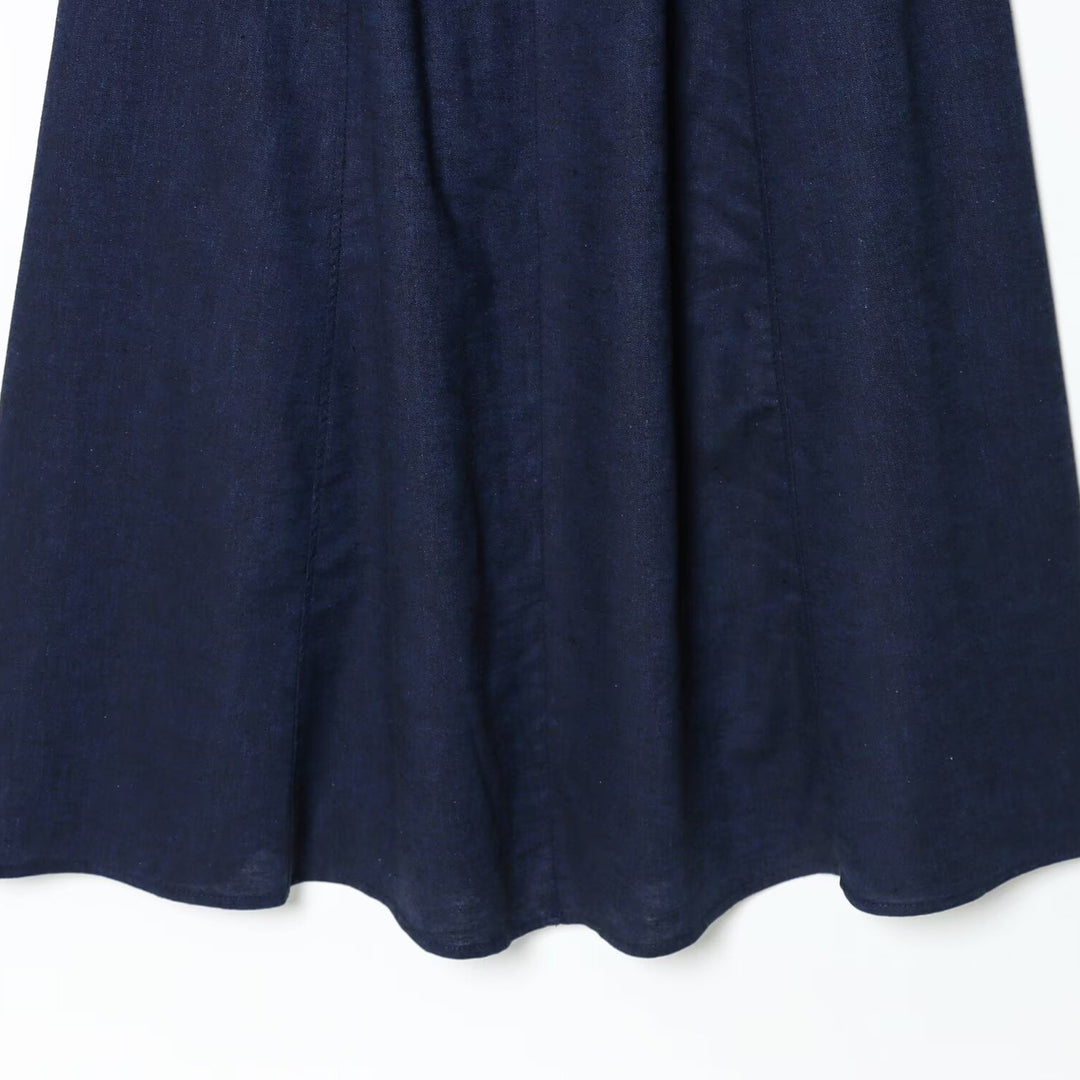 Damen Maxikleid mit elegantem V-Ausschnitt und fließendem Schnitt Drune