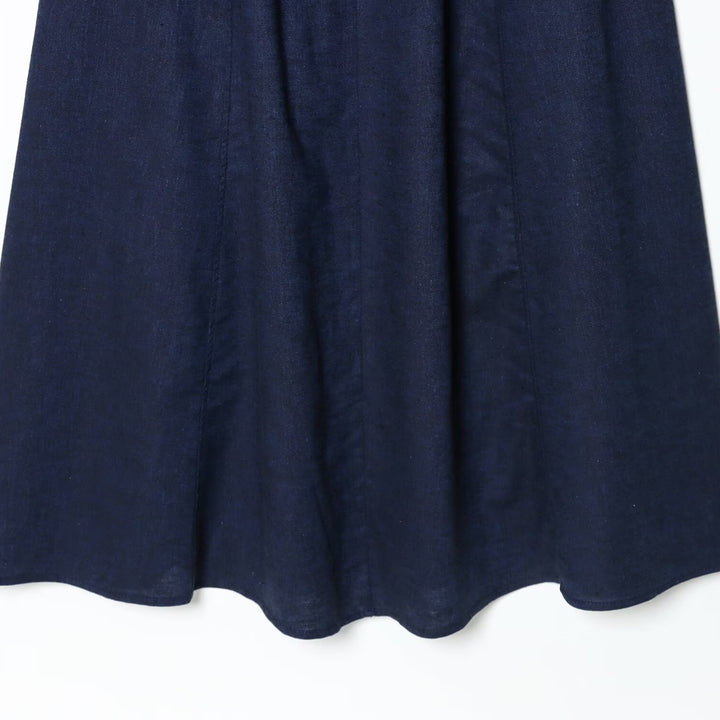 Damen Maxikleid mit elegantem V-Ausschnitt und fließendem Schnitt Drune