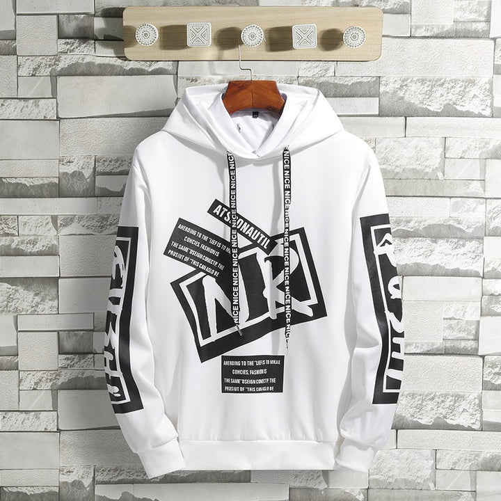 Herren Hoodie mit modernem Druck Drune