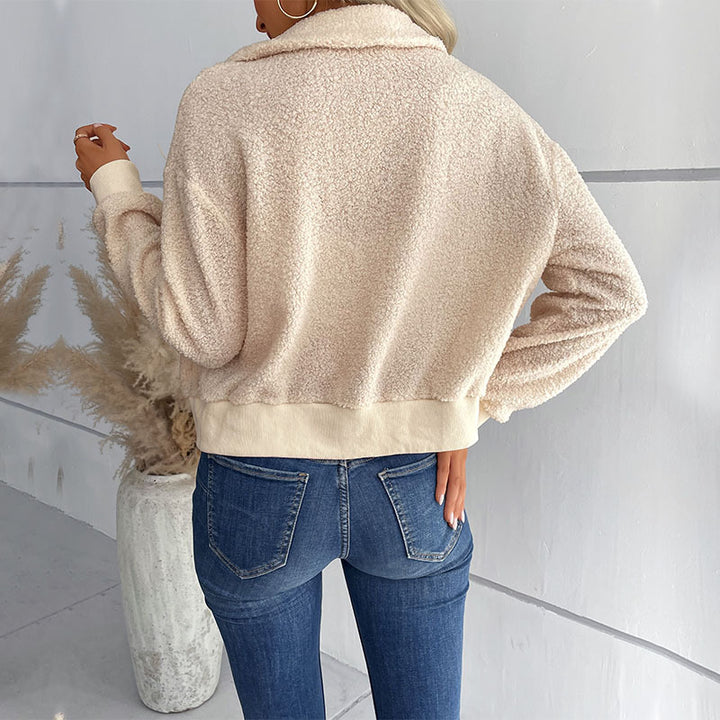 Damen Kuschelige Fleece-Jacke Drune