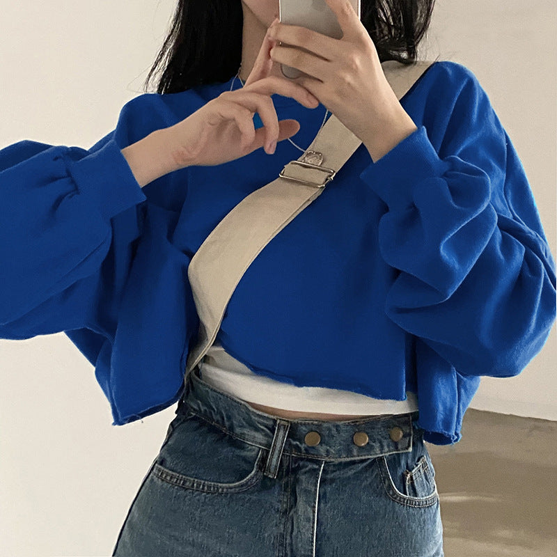 Damen Cropped Sweatshirt Drune
