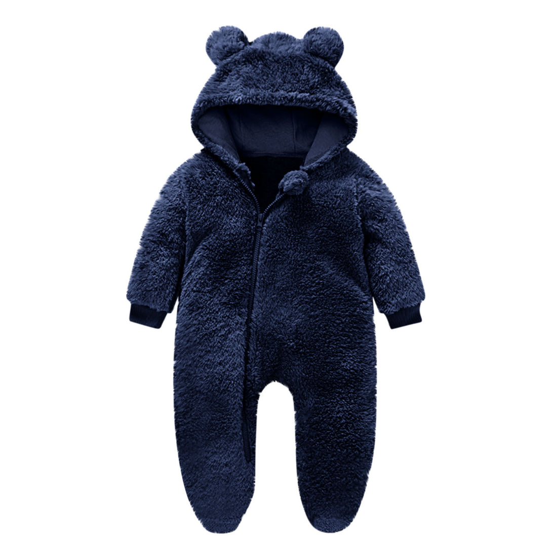 Kleinkind Fleece Overall mit Bärenohren Drune