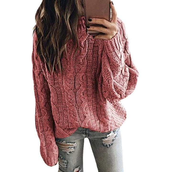 Damen Grobstrickpullover mit trendigem Zopfdesign Drune
