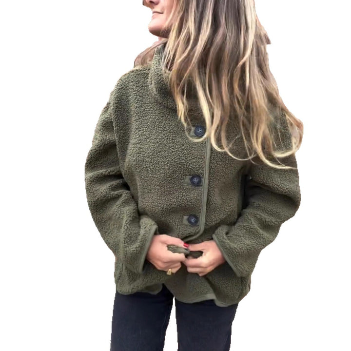 Damen lockere Fleecejacke Drune
