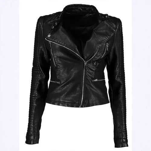 Damen Stylische Bikerjacke