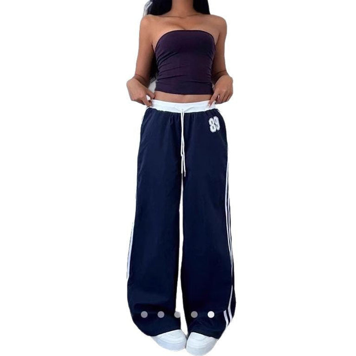 Damen Sportliche Jogginghose mit seitlichen Streifen Drune