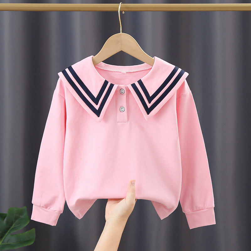 Mädchen Segelkragen Sweatshirt Drune