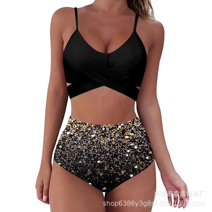 Damen Crop-Top Bikini-Set mit geflochtenem Design Drune
