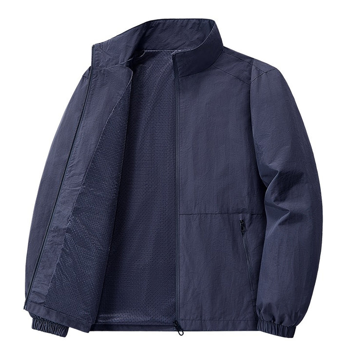 Herren Leichte Freizeitjacke mit schmalem Kragen Drune