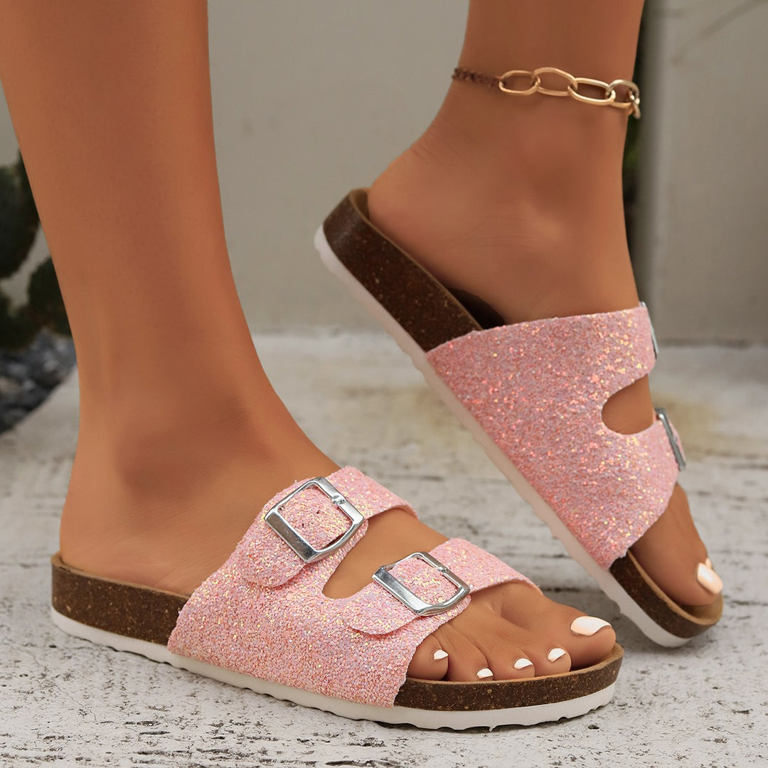 Drune - Glitzersandalen
