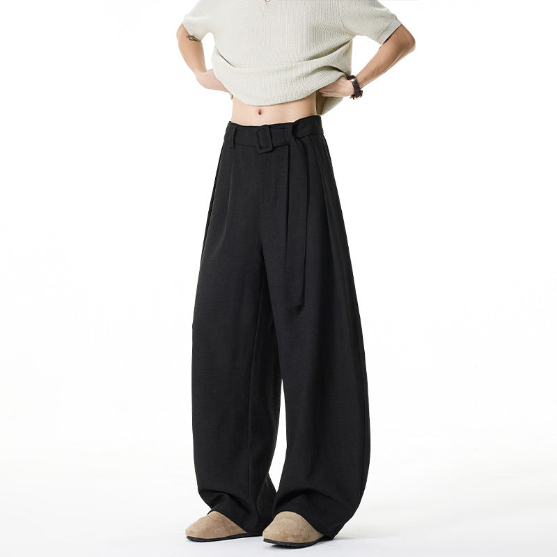 Damen Elegante und lässige weite Stoffhose Drune