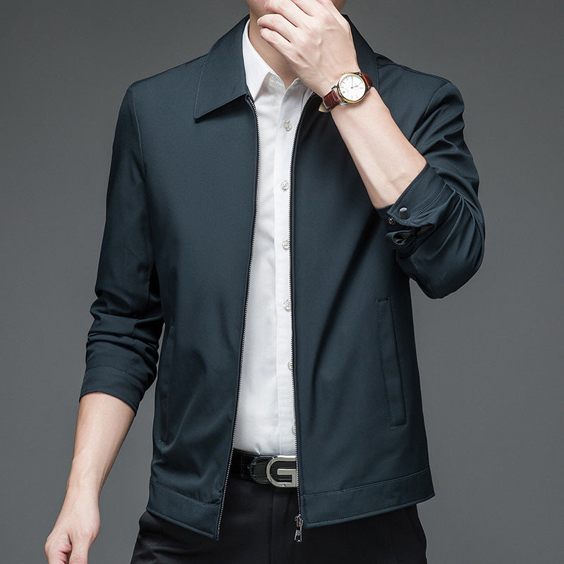 Herren Freizeitzip-Jacke mit lässigem Schnitt und atmungsaktivem Material Drune