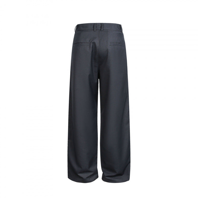 Damen Weite Cargo‑Hose mit Karomuster‑Einsätzen und dekorativen Knopfleisten Drune