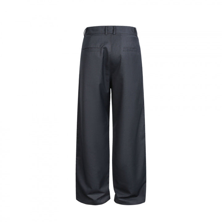 Damen Weite Cargo‑Hose mit Karomuster‑Einsätzen und dekorativen Knopfleisten Drune