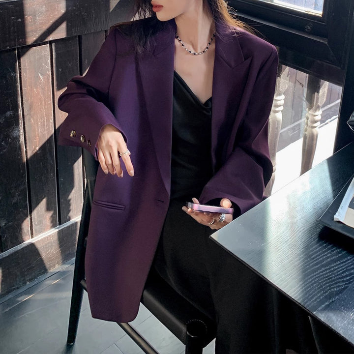 Damen Stilvoller Oversized Blazer Drune
