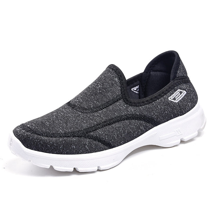 Damen nan leichter Slip-On Strick-Sneaker mit elastischem Einstieg, dämpfender Komfortzwischensohle und rutschfester Profilsohle Drune