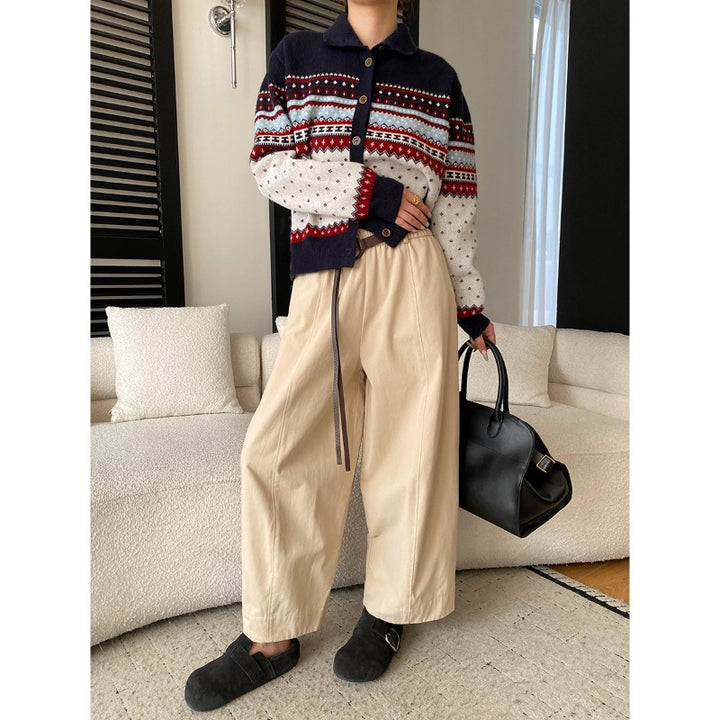 Damen lässige Strickjacke mit modernen Details Drune