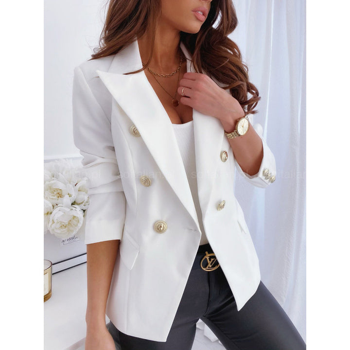 Damen Blazer mit doppelter Knopfleiste und elegantem Revers Drune