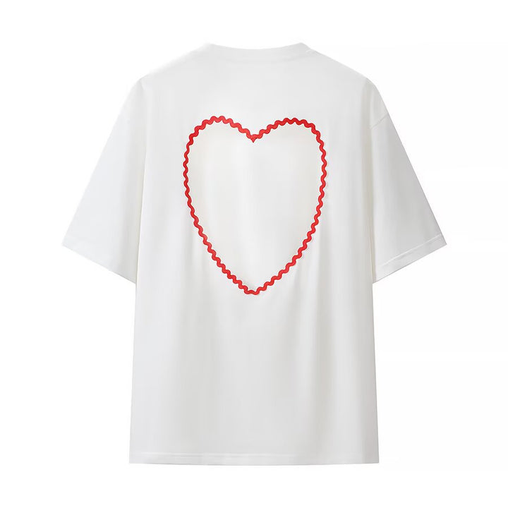 Unisex Oversize T-Shirt mit Rundhalsausschnitt und überschnittenen Schultern Drune