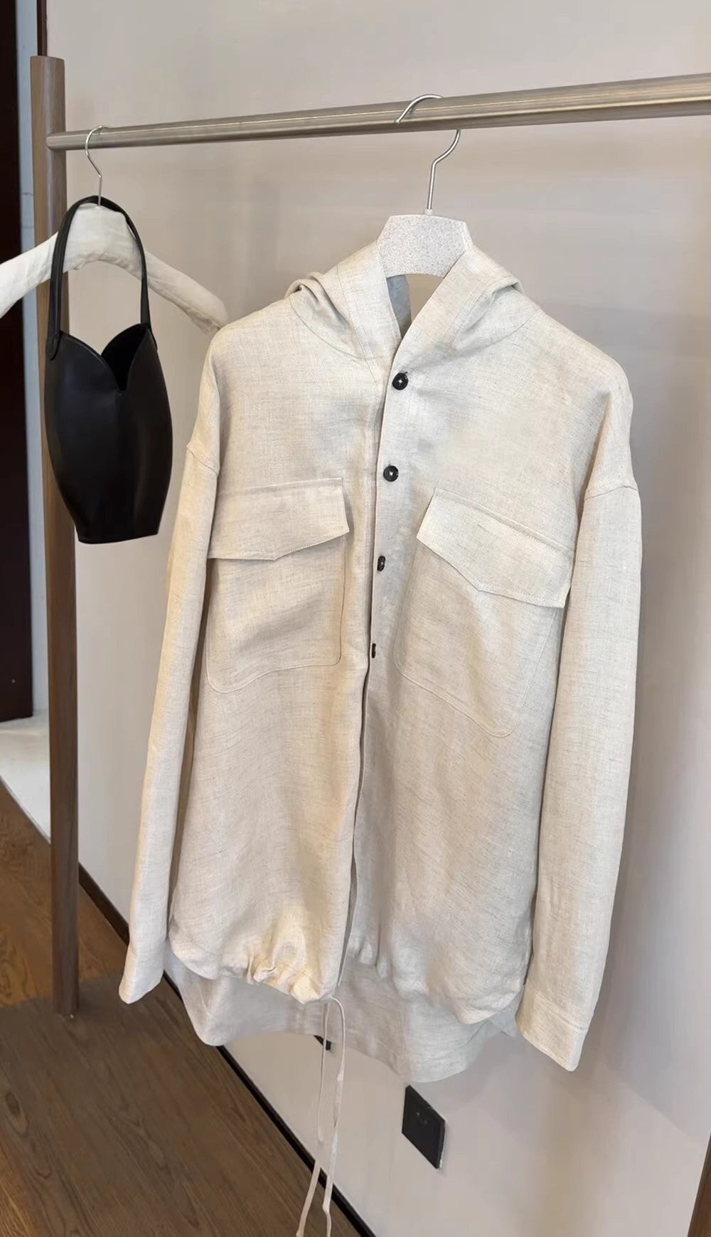 Damen Leichte Übergangsjacke mit Kapuze Drune