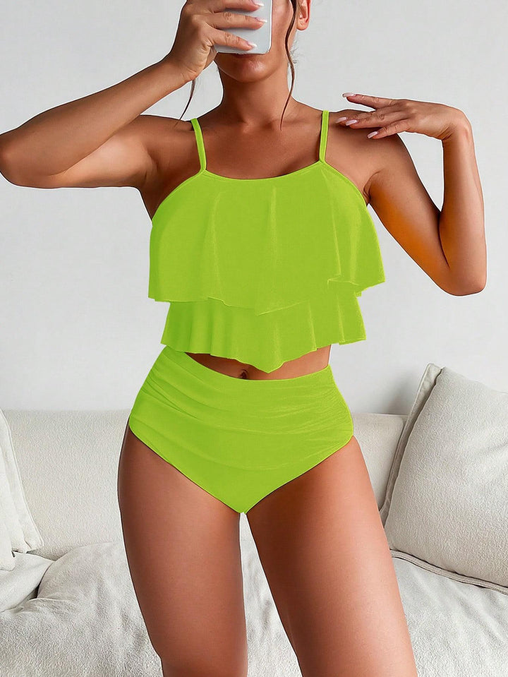 Damen Bikini-Set mit voluminösem Rüschendesign Drune